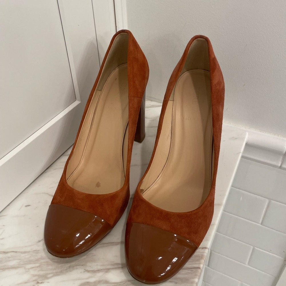J Crew round toe pumps